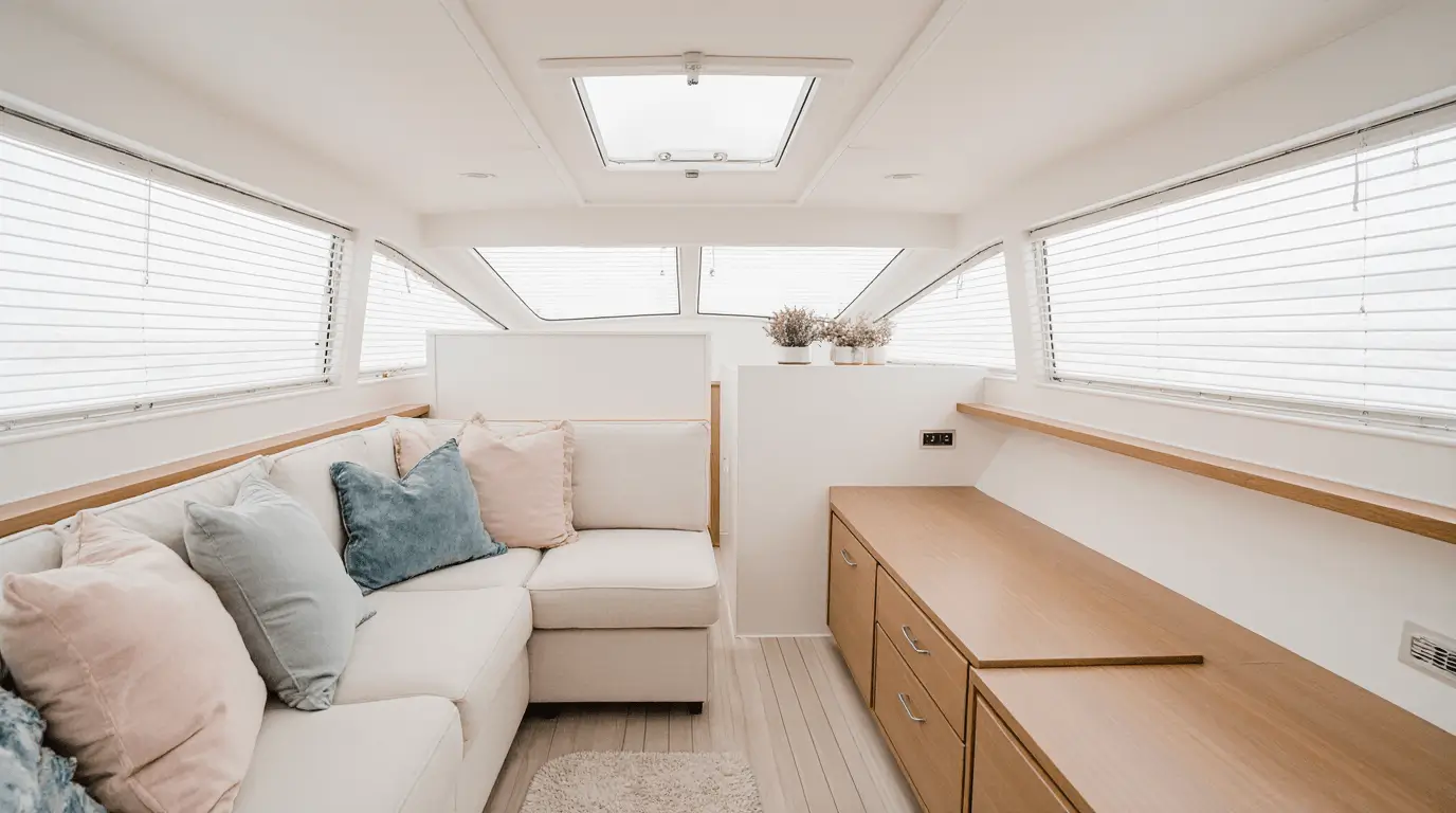 narrow boat interior