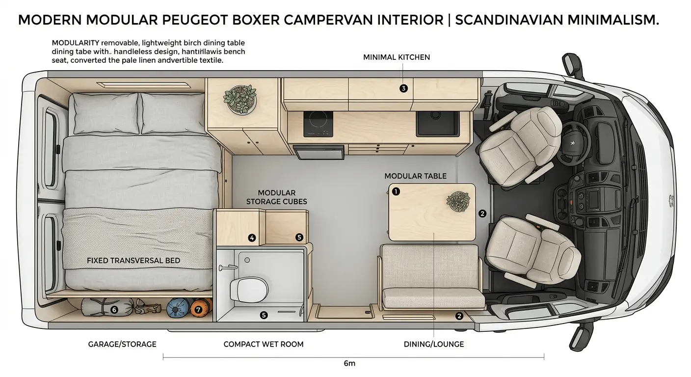 peugeot boxer campervan interior
