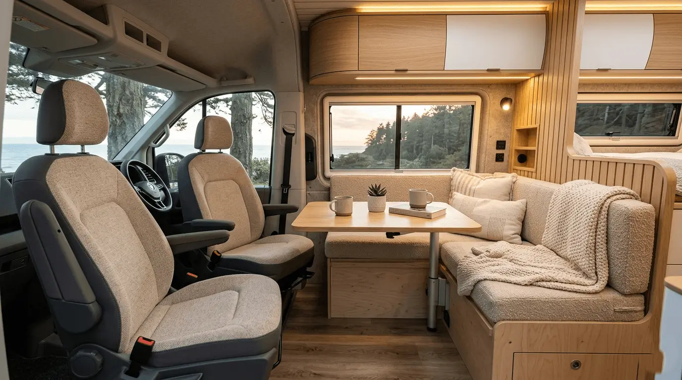 peugeot boxer campervan interior