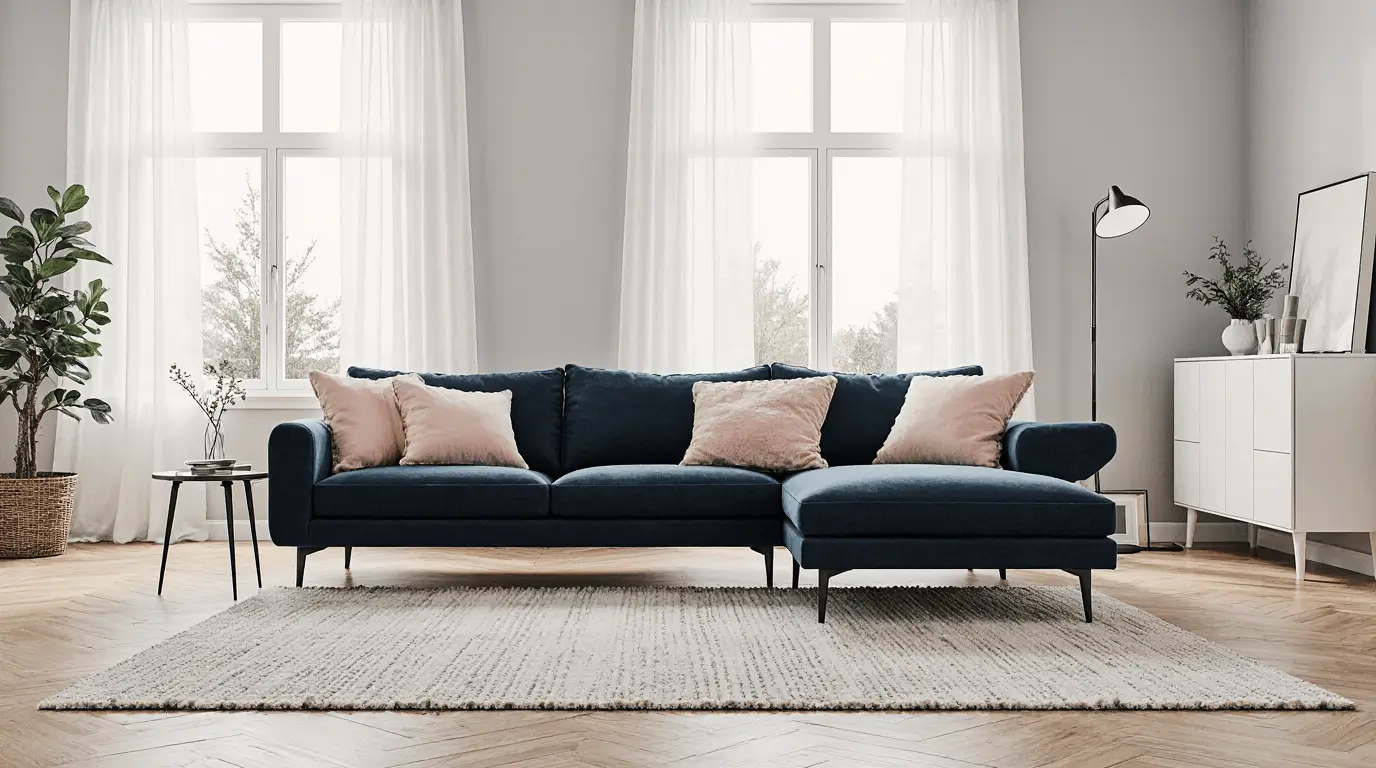 pink and blue interior design