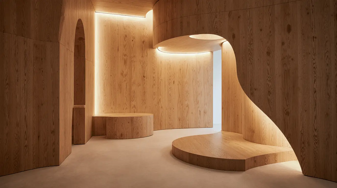 plywood cladding interior