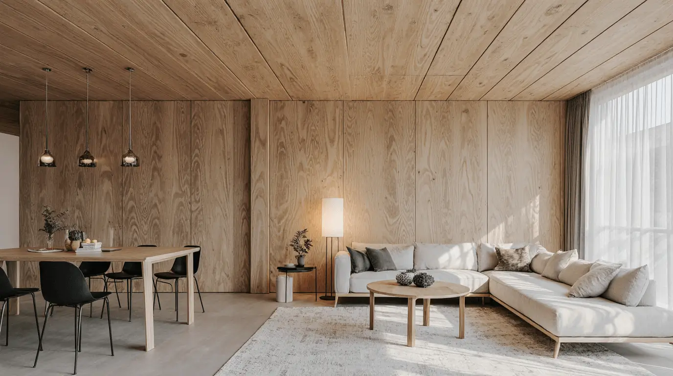 plywood cladding interior