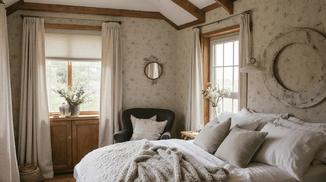 traditional shepherds hut interior