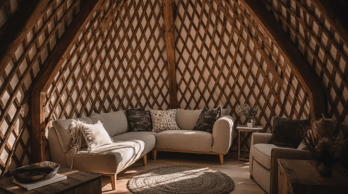 traditional shepherds hut interior