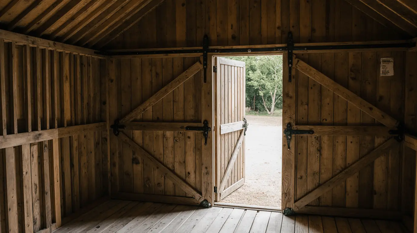 traditional shepherds hut interior