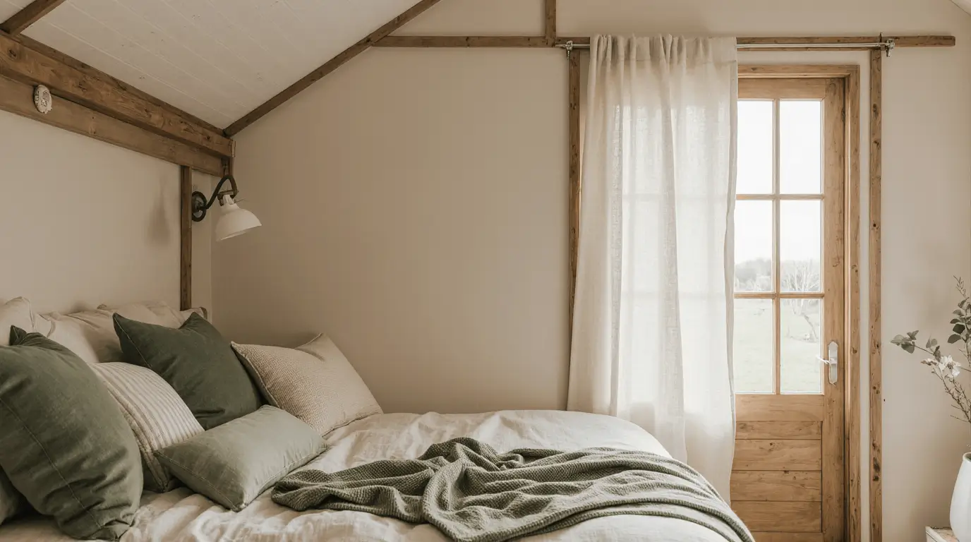 traditional shepherds hut interior