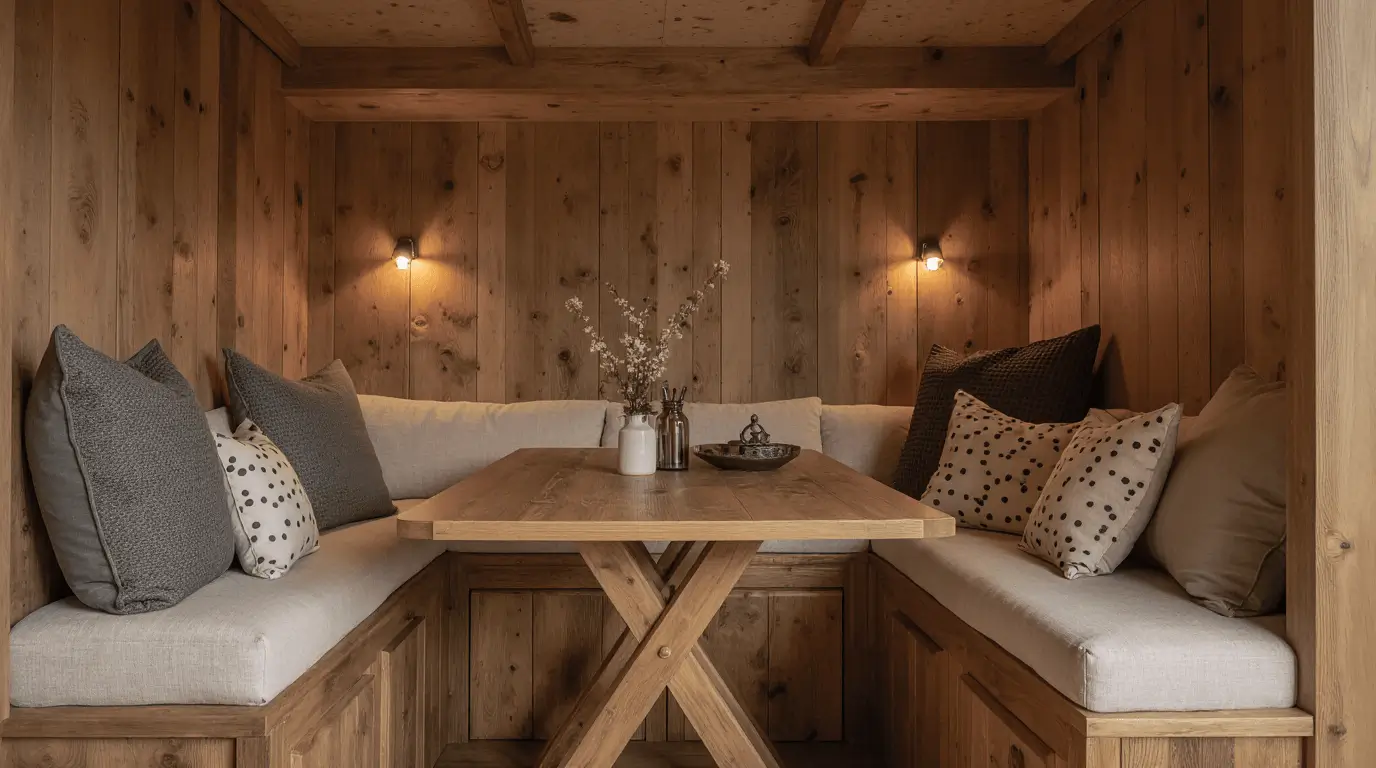 traditional shepherds hut interior