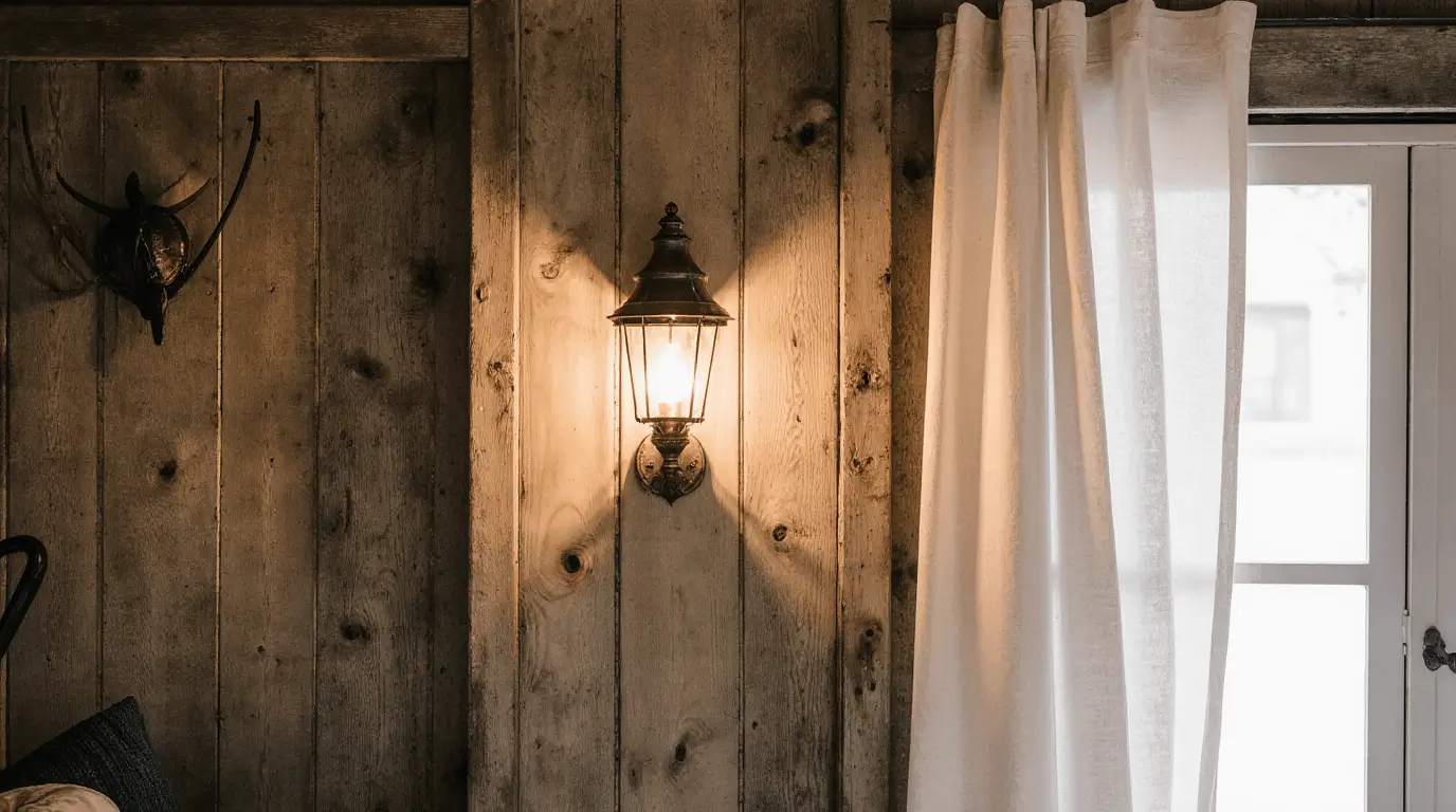 traditional shepherds hut interior