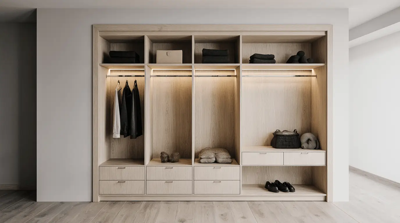 wardrobe interior fittings ideas