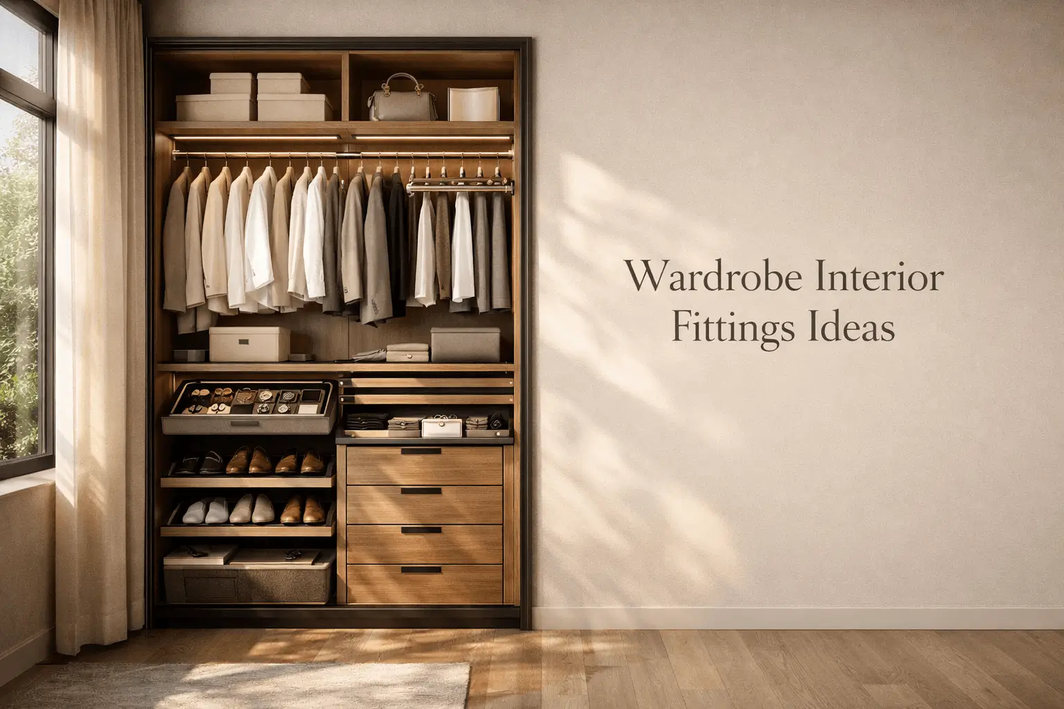 wardrobe interior fittings ideas