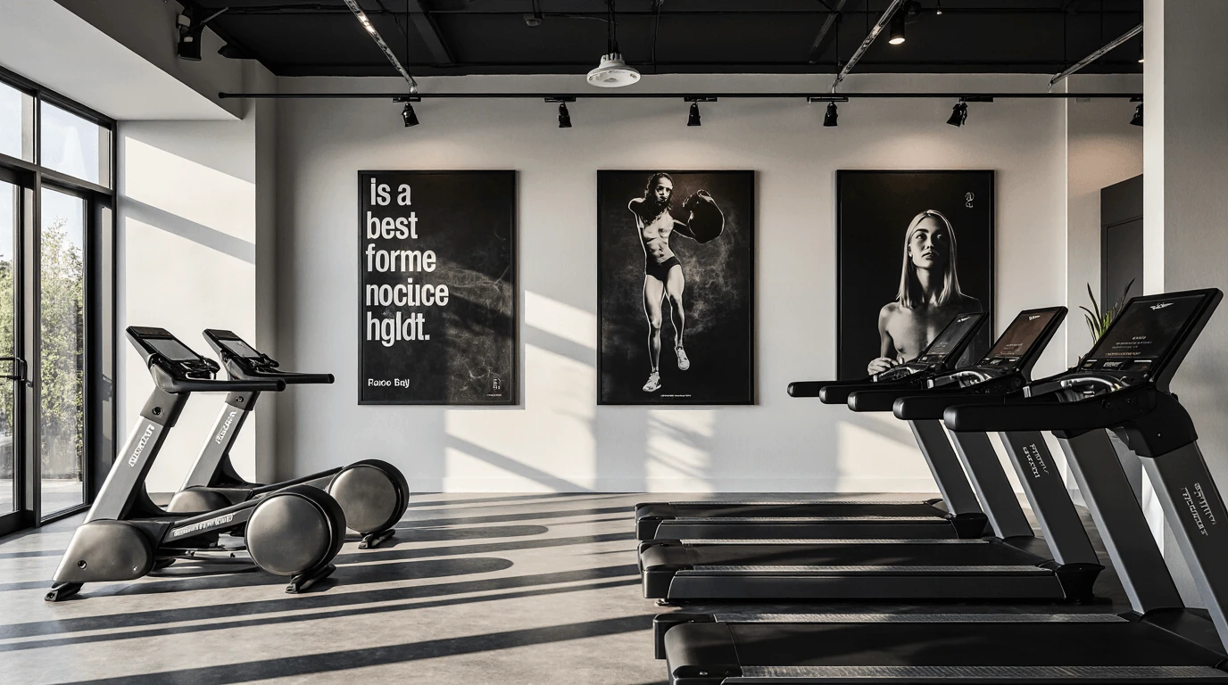 interior gym wall design
