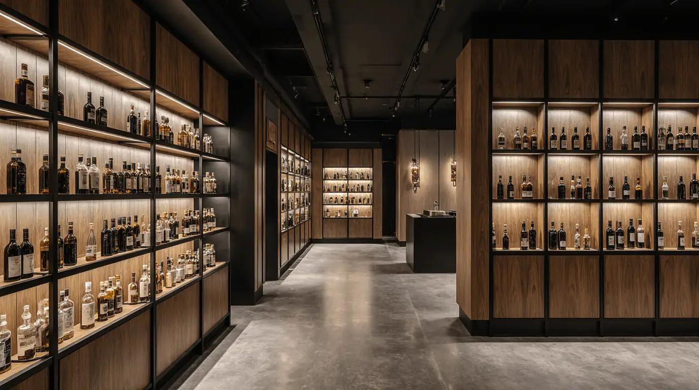 liquor store interior design