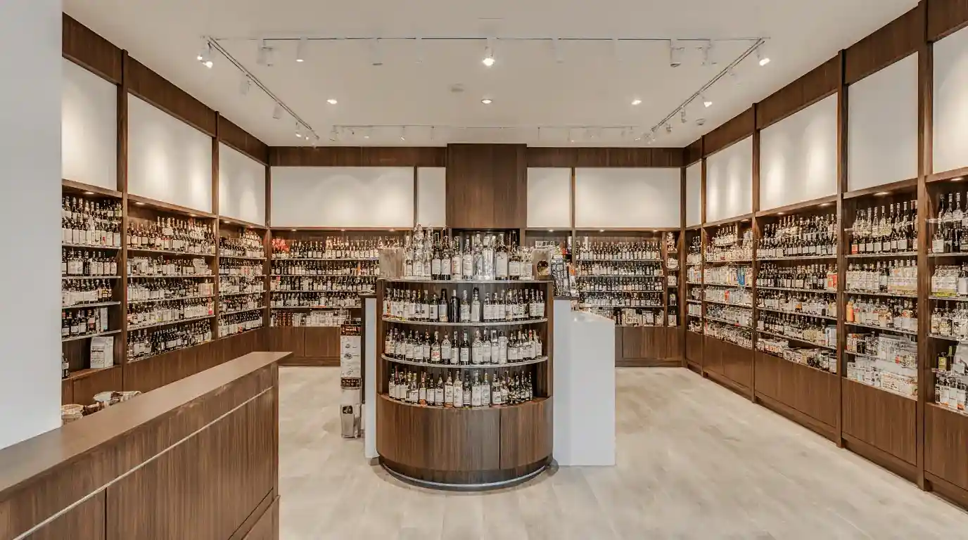 liquor store interior design