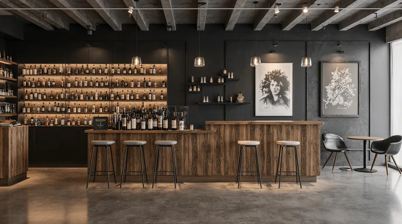 liquor store interior design