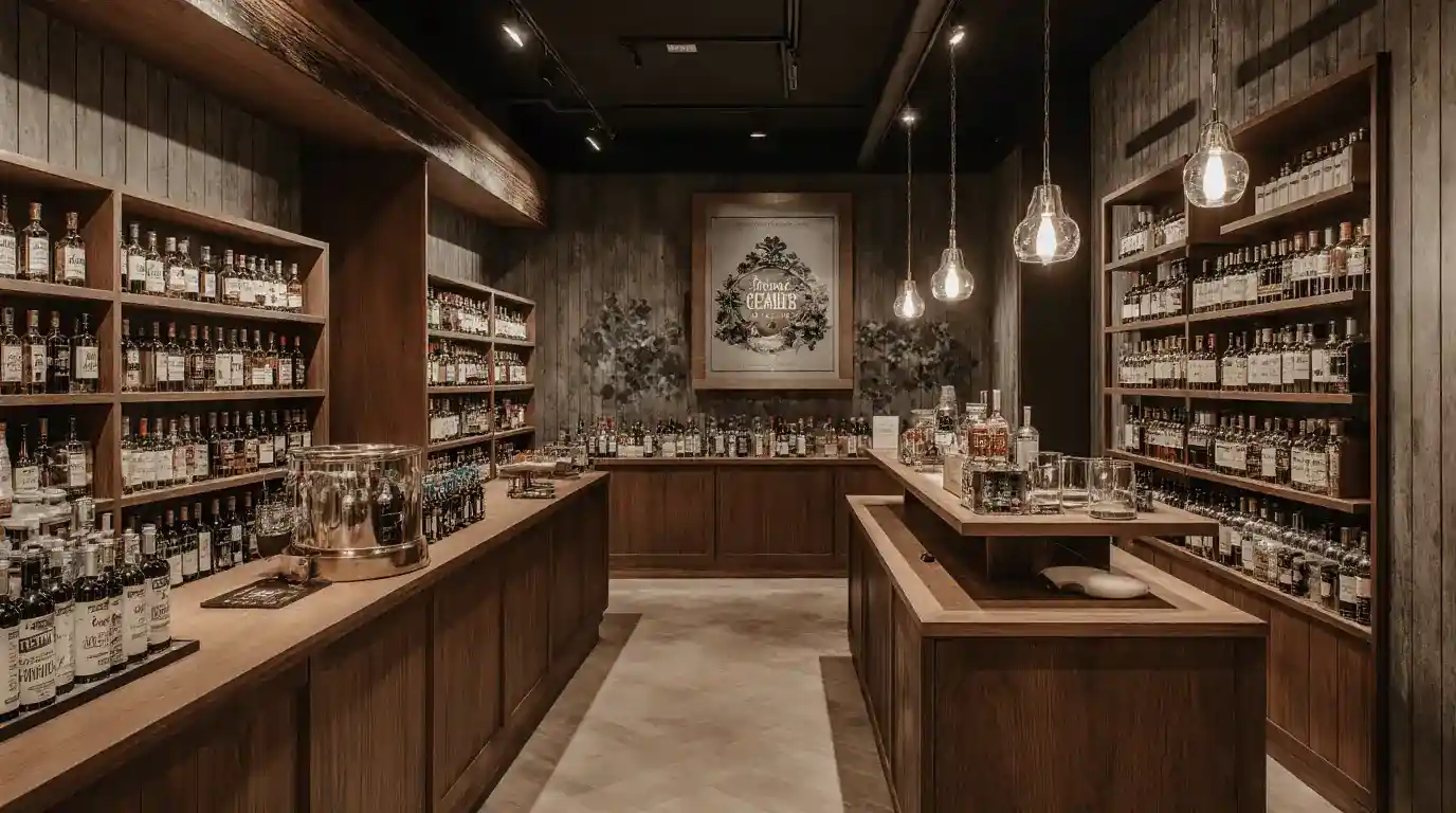 liquor store interior design