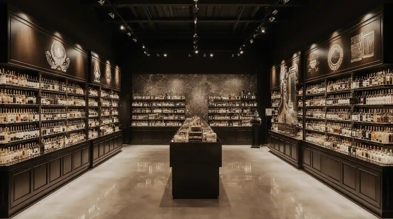 liquor store interior design