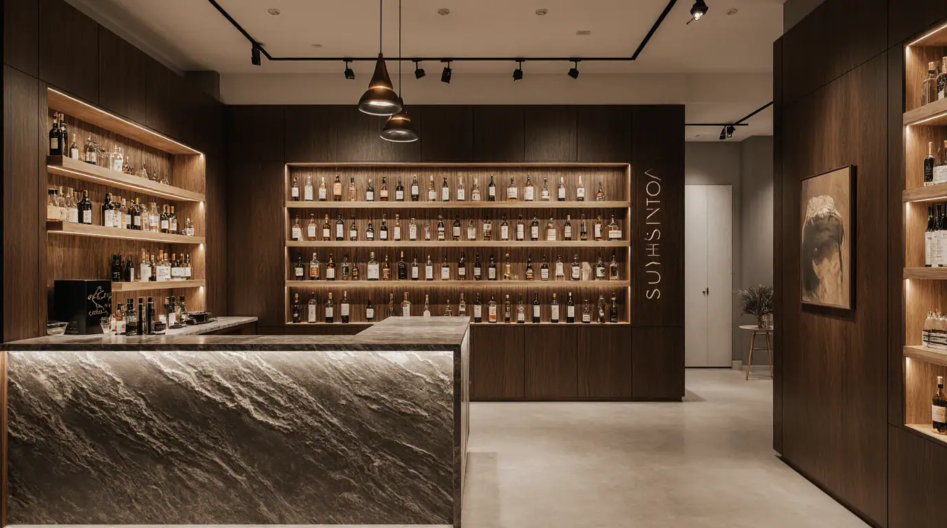 liquor store interior design