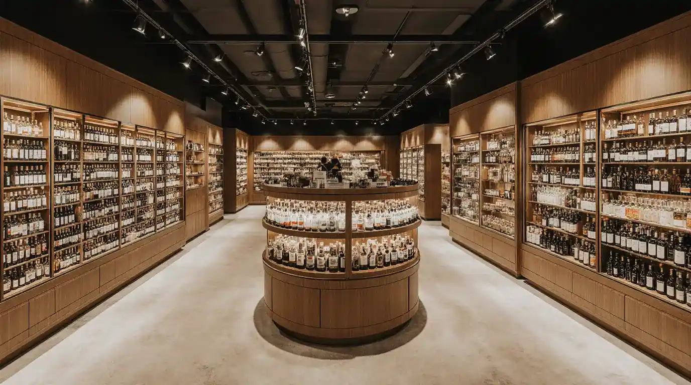 liquor store interior design
