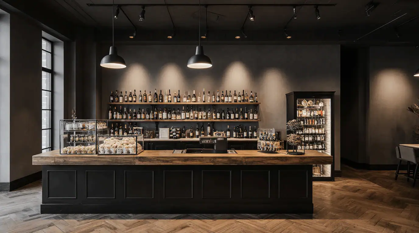 liquor store interior design