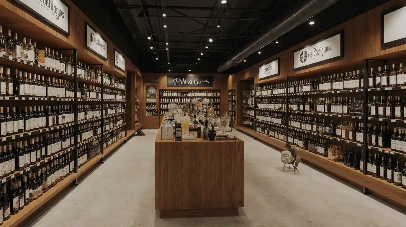 liquor store interior design
