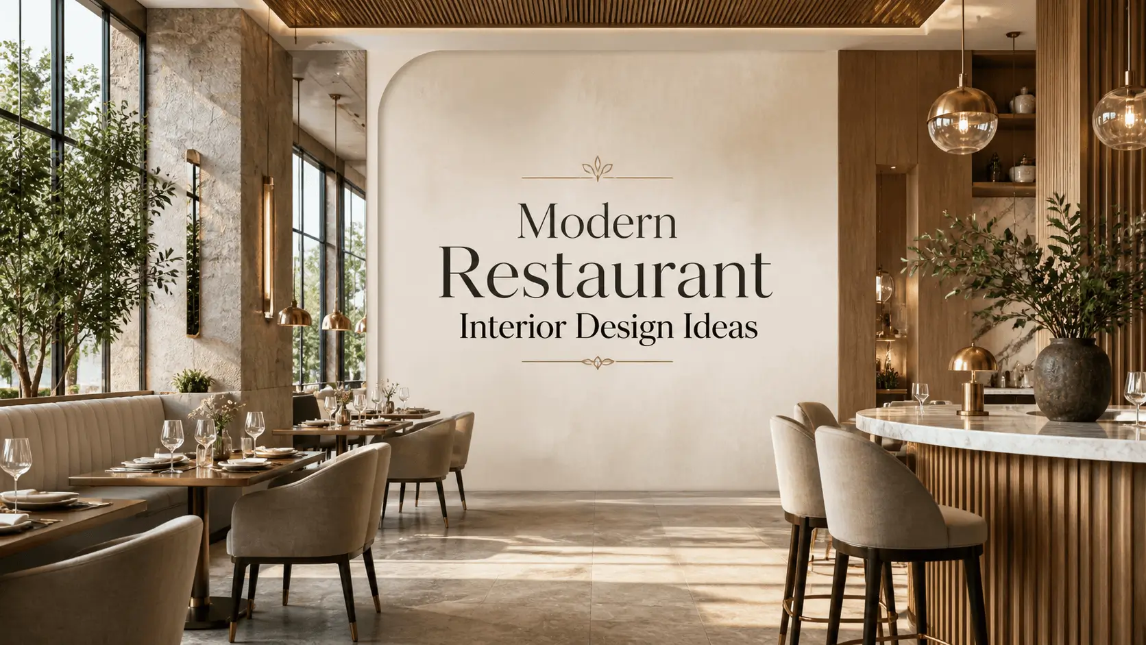 modern restaurant interior design ideas