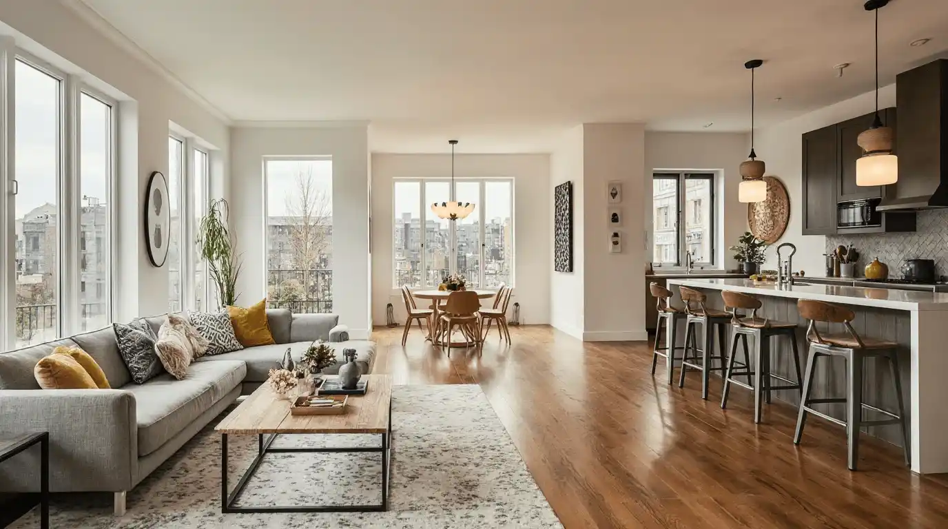 row house interior design