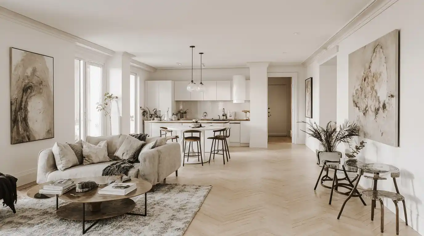 row house interior design