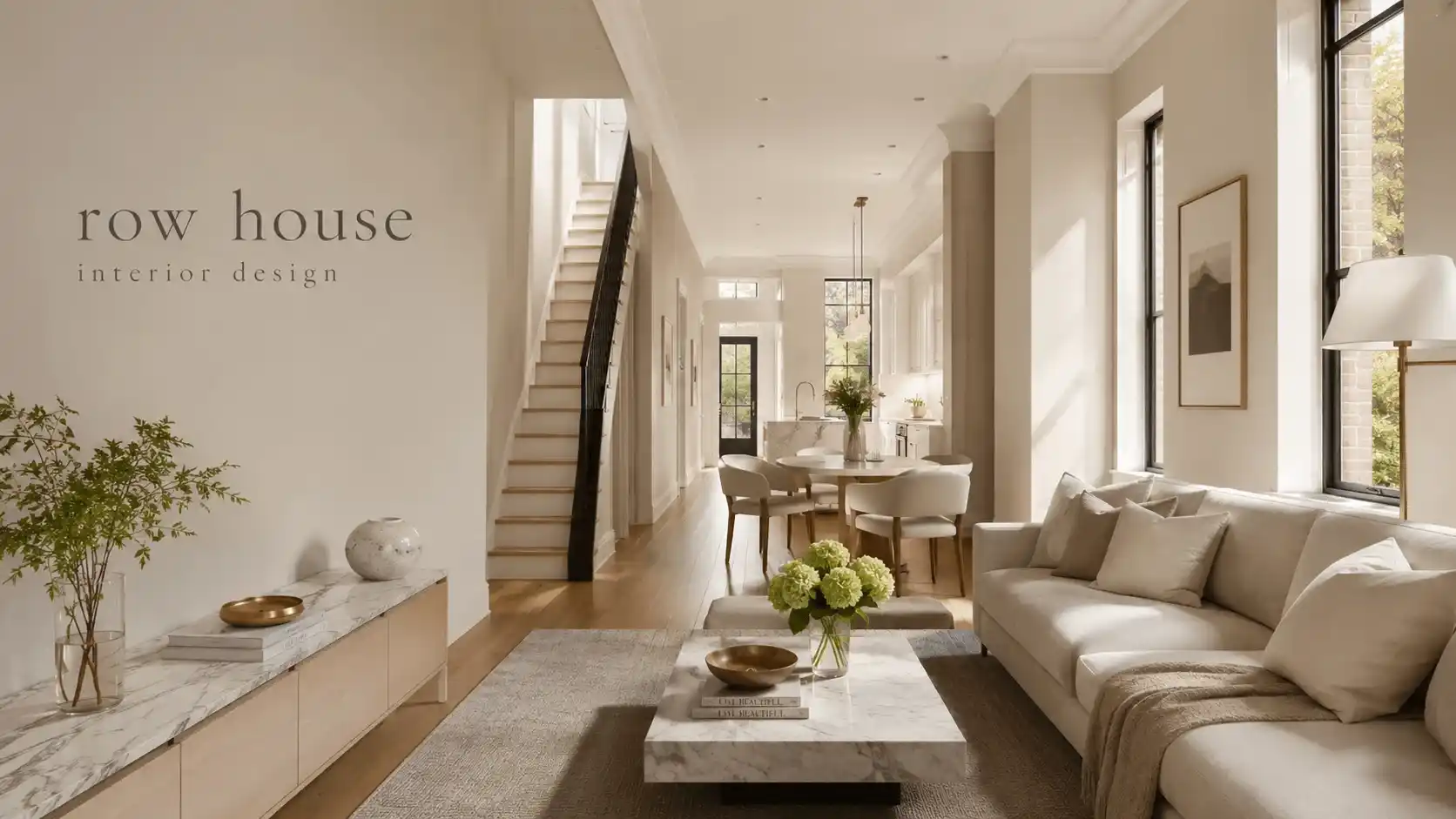 row house interior design