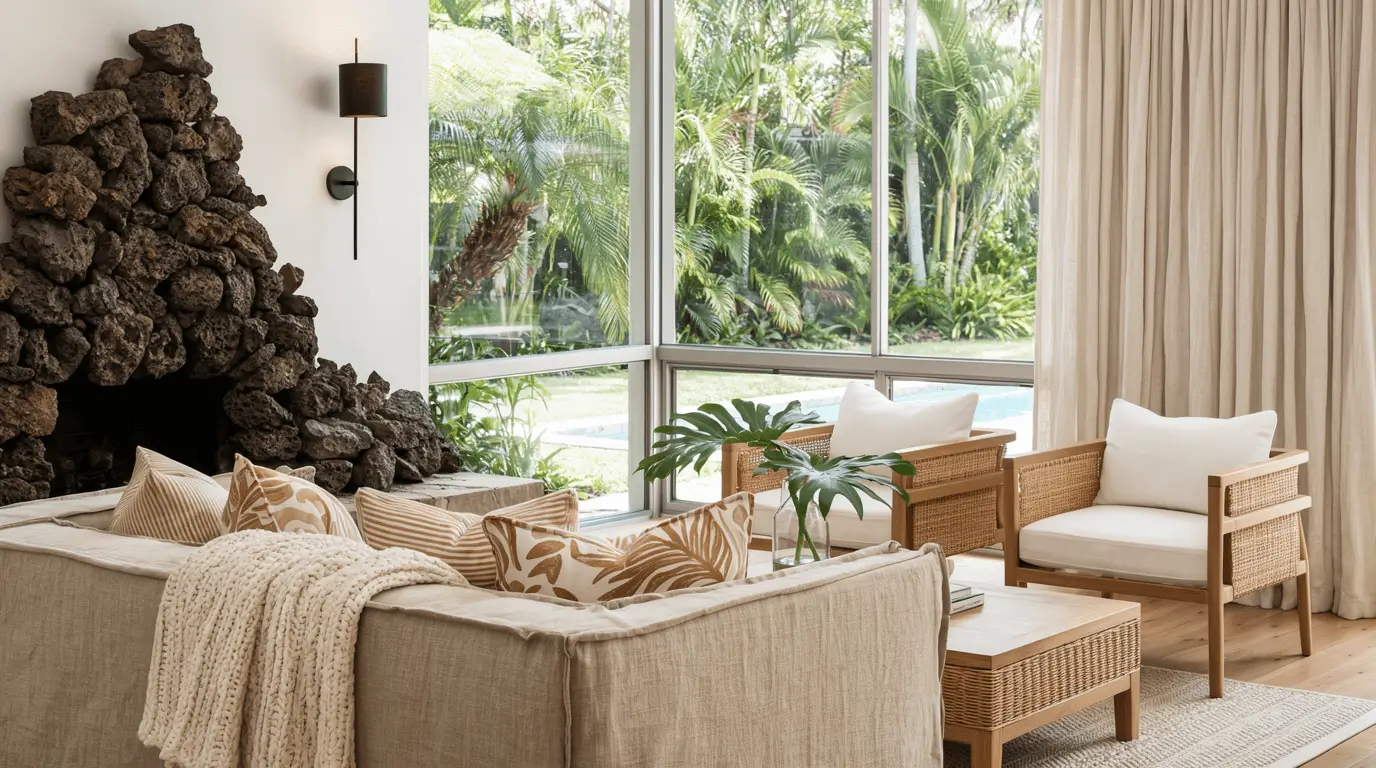 tropical hawaiian interior design