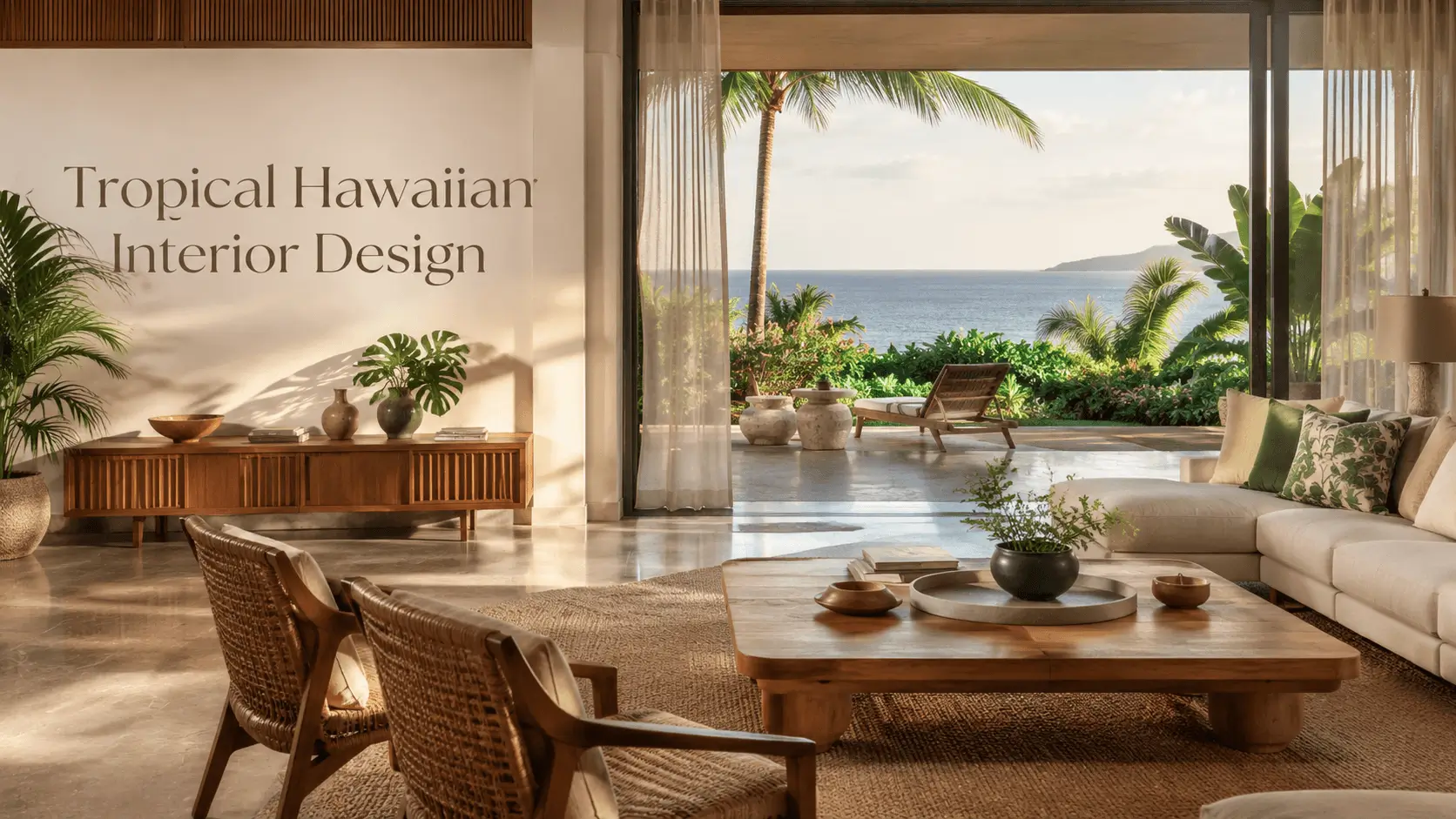 tropical hawaiian interior design