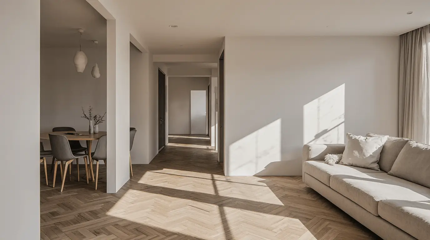 wood floor interior design