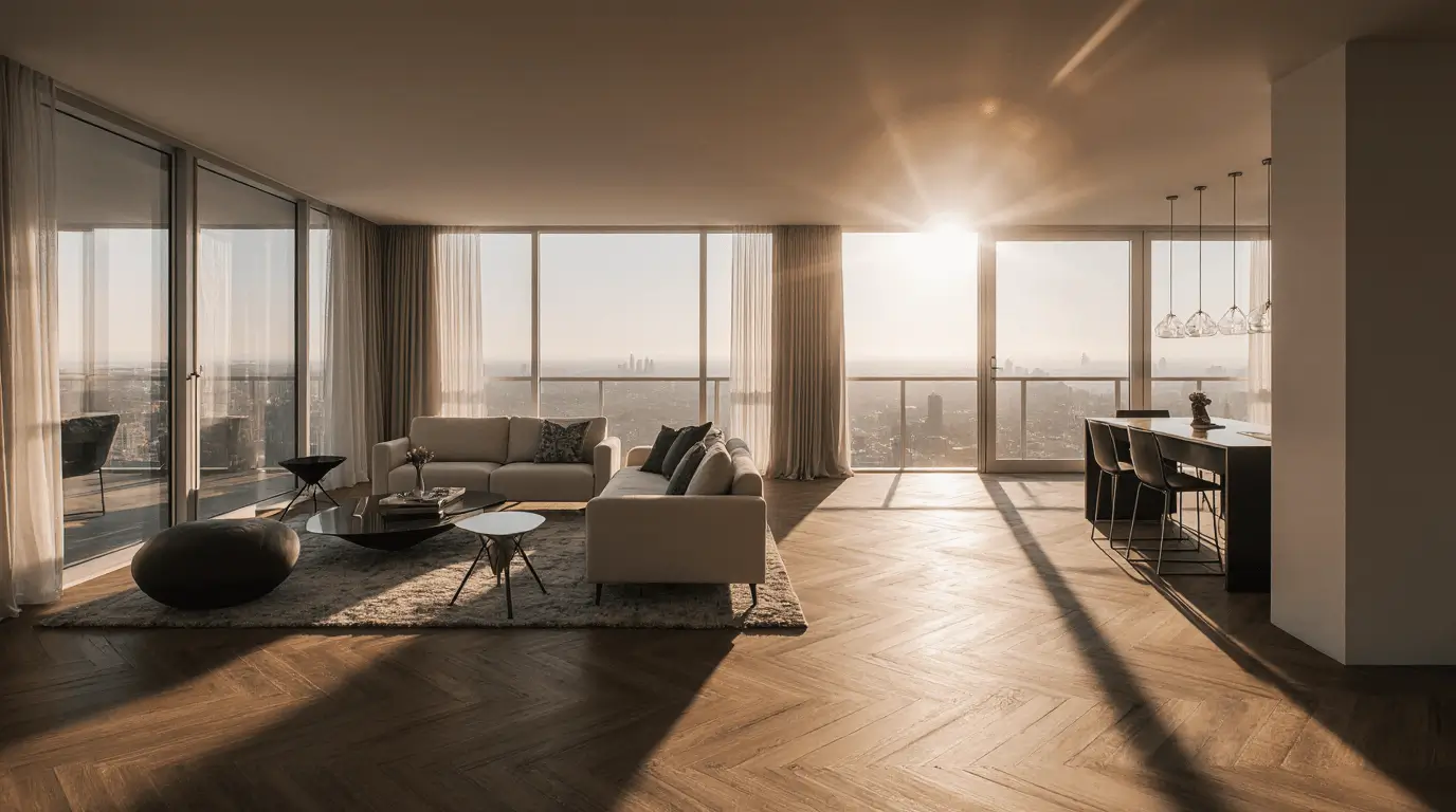 wood floor interior design