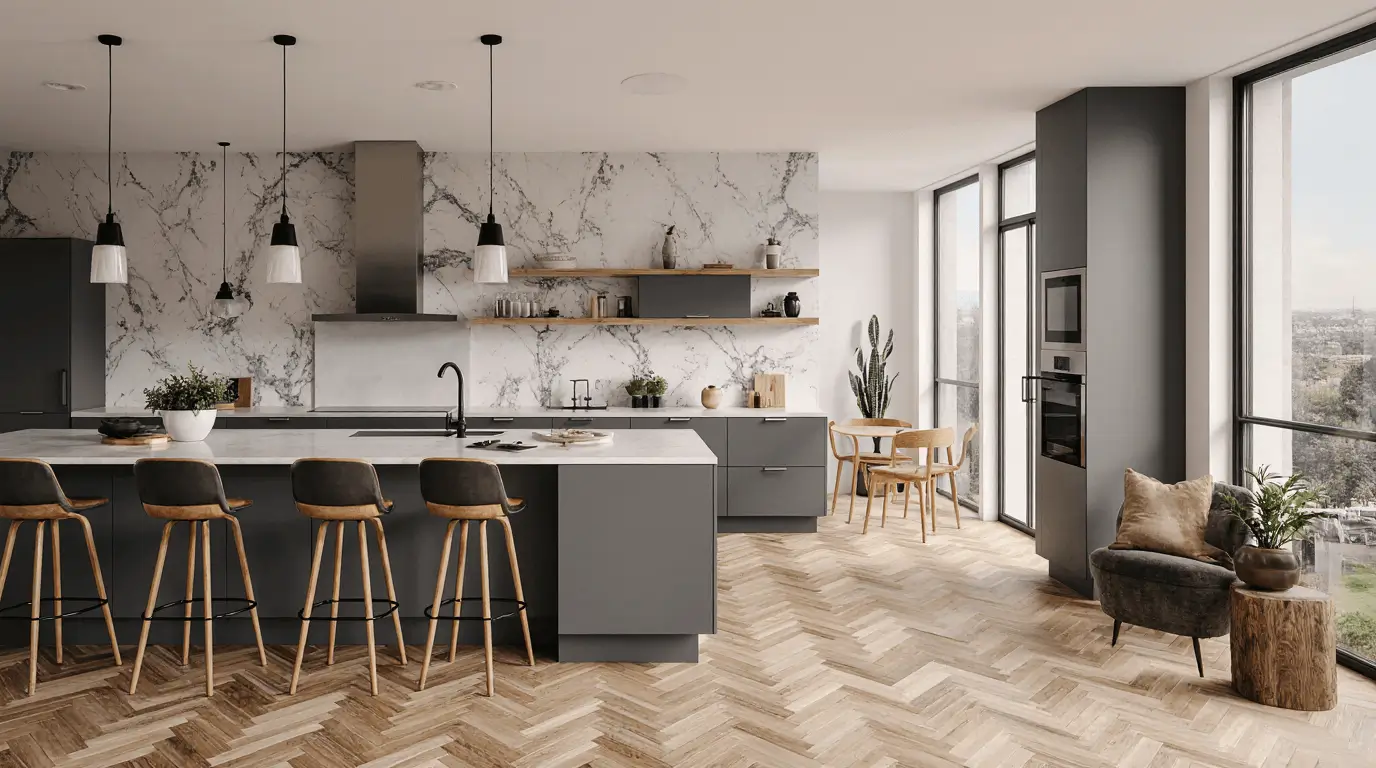 wood floor interior design