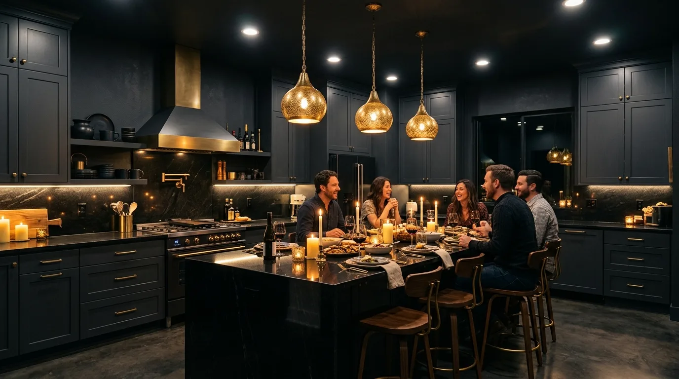 dark kitchen ideas