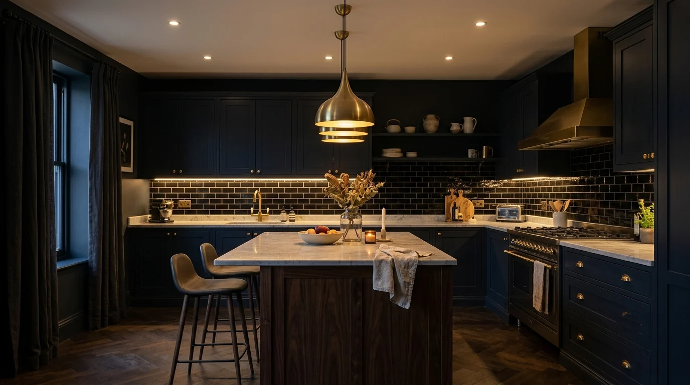 dark kitchen ideas