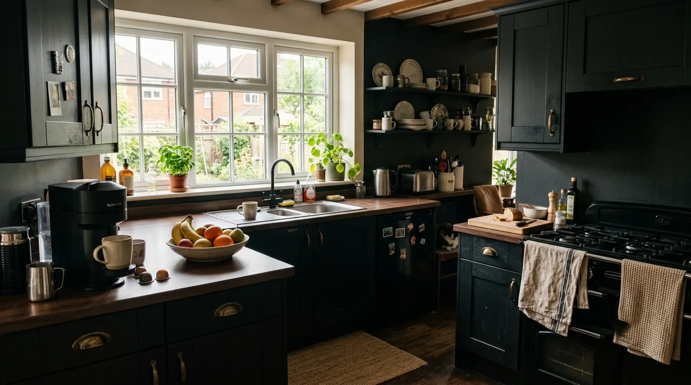 dark kitchen ideas