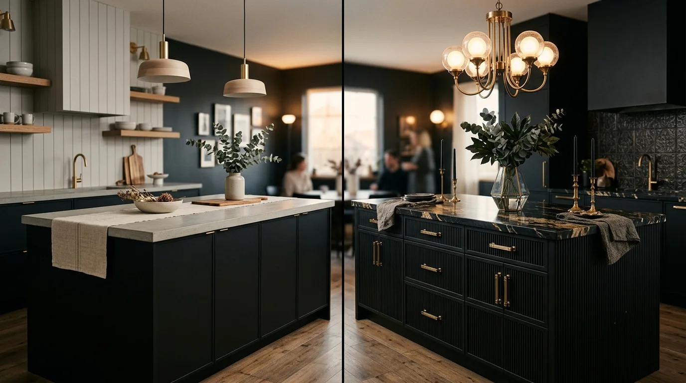 dark kitchen ideas