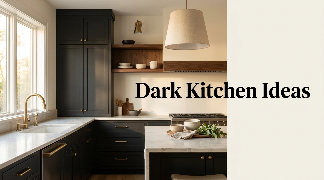 dark kitchen ideas