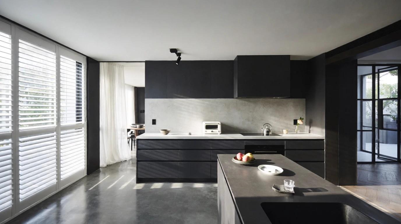 how to decorate a dark kitchen