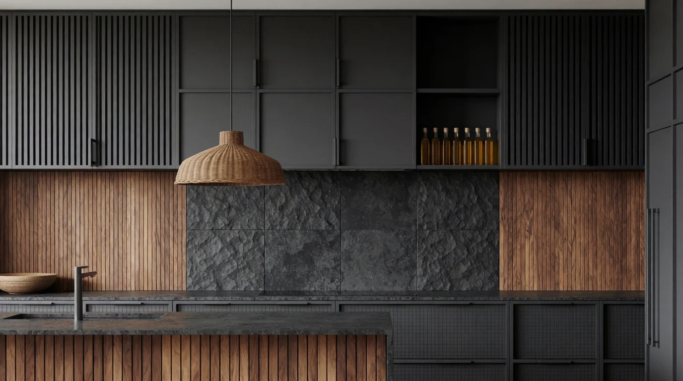 how to decorate a dark kitchen