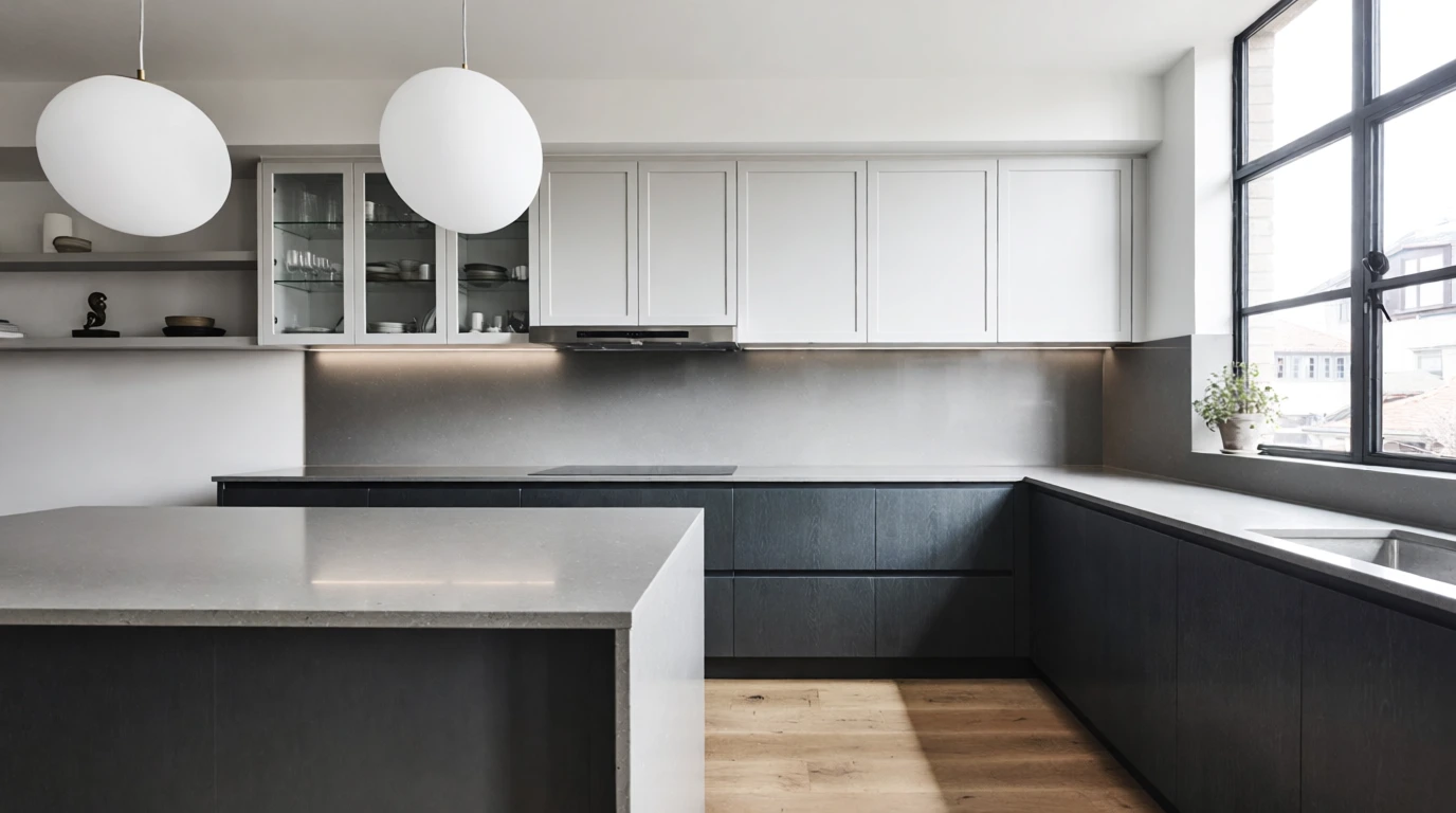 how to decorate a dark kitchen