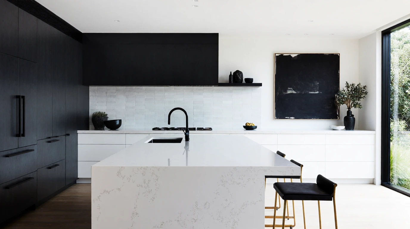 how to decorate a dark kitchen