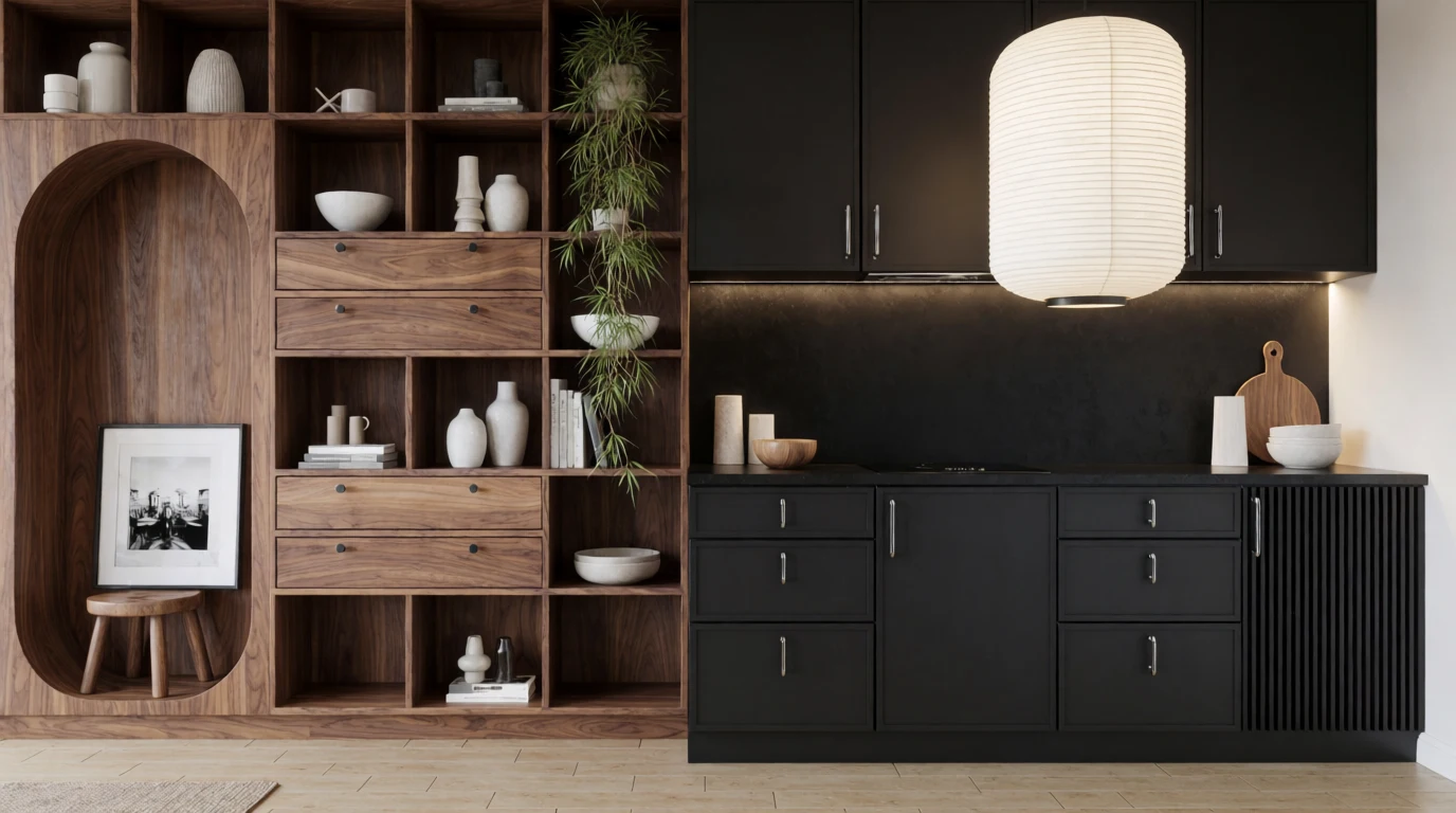 how to decorate a dark kitchen