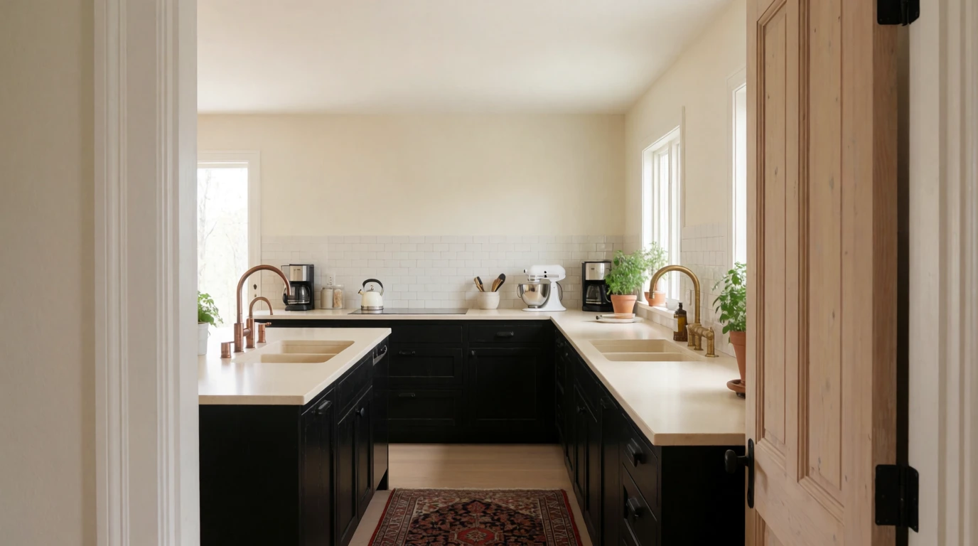 how to decorate a dark kitchen