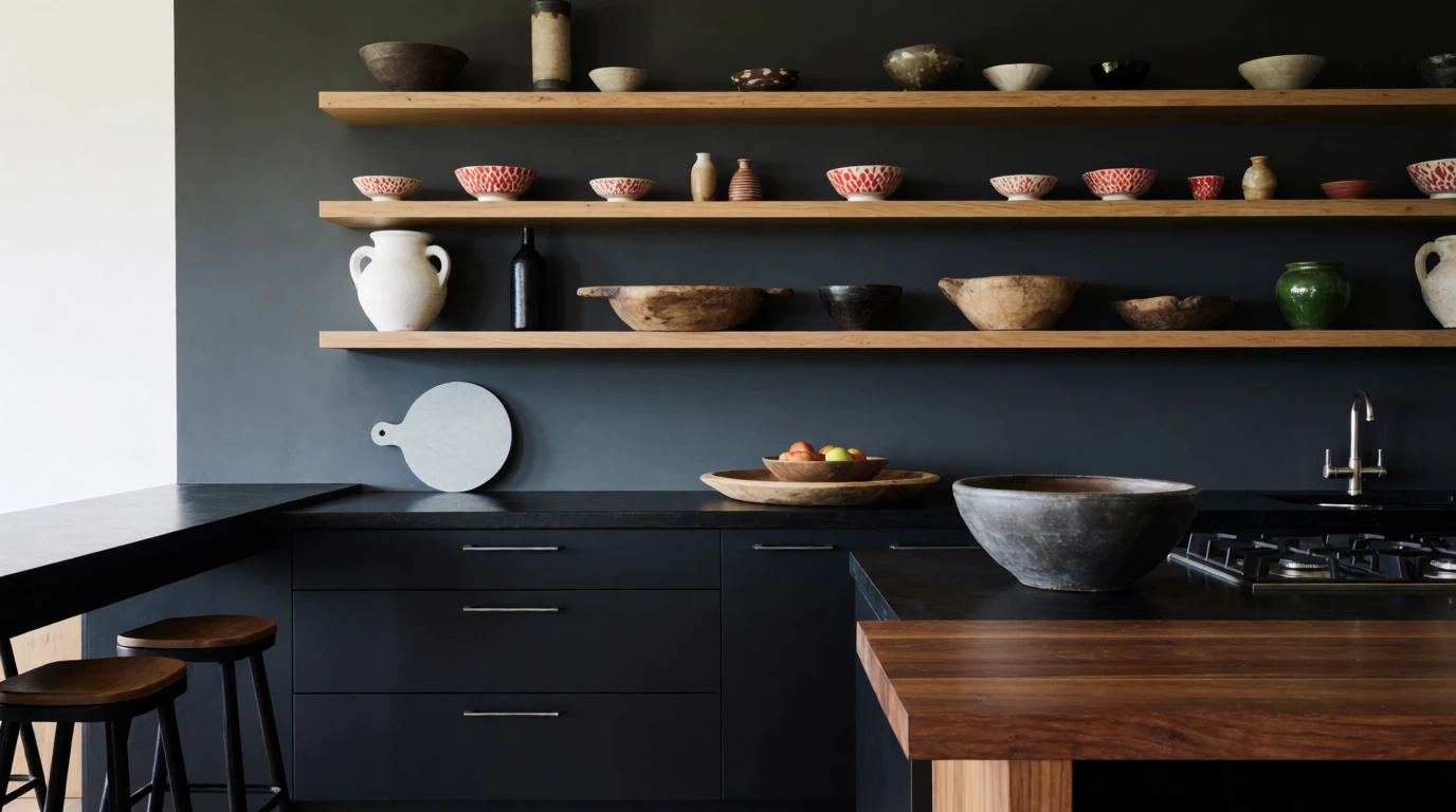 how to decorate a dark kitchen