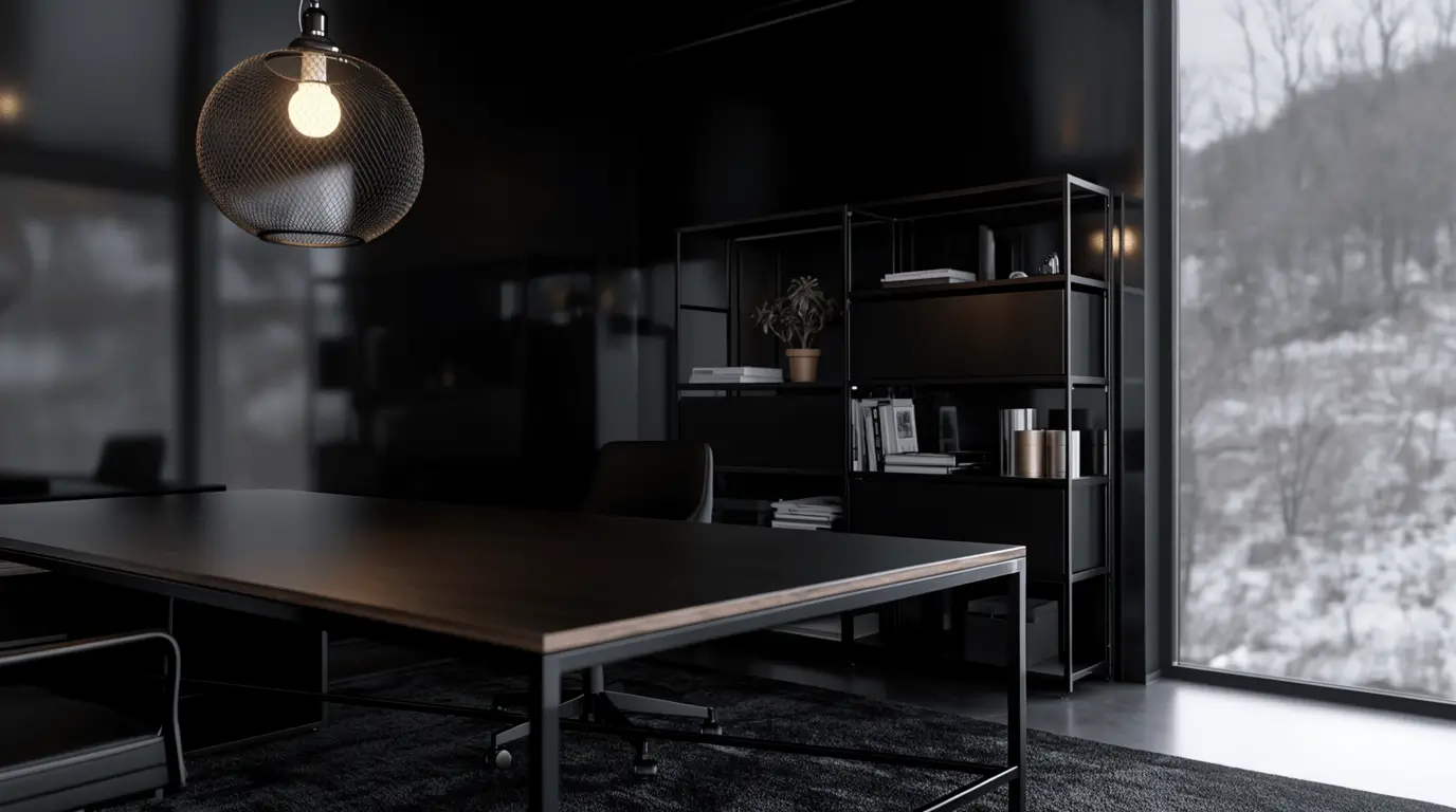 interior design black office