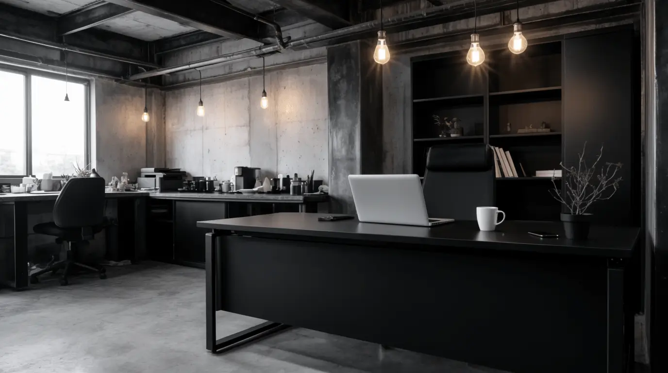interior design black office