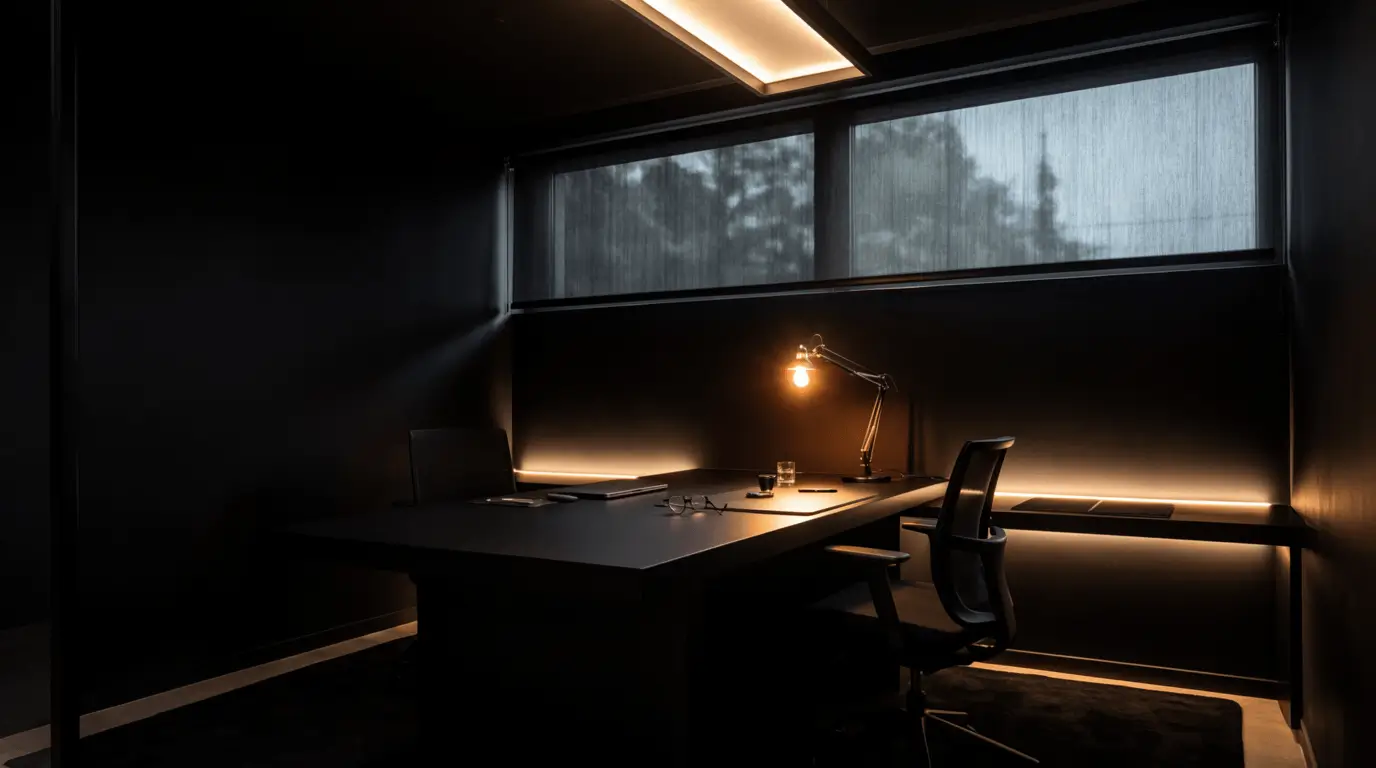 interior design black office