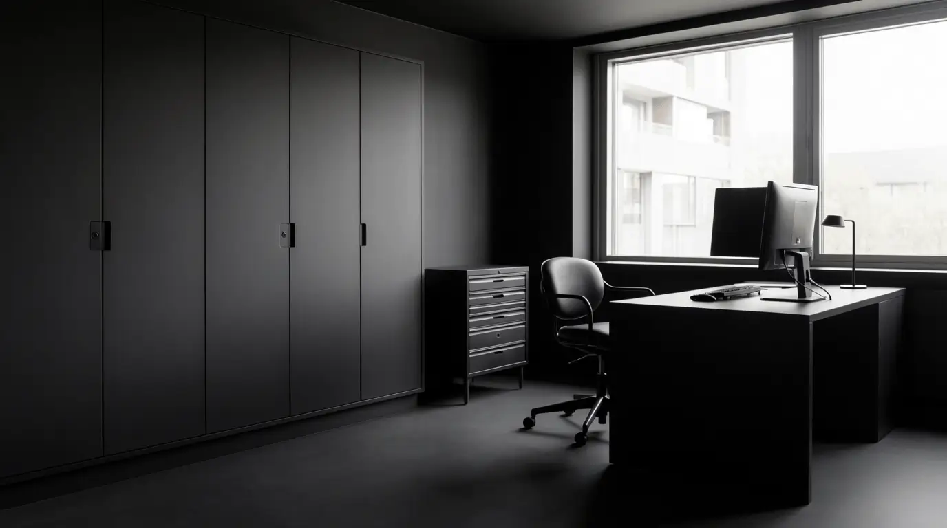 interior design black office