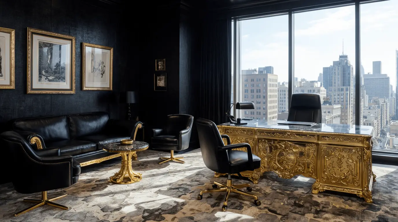 interior design black office